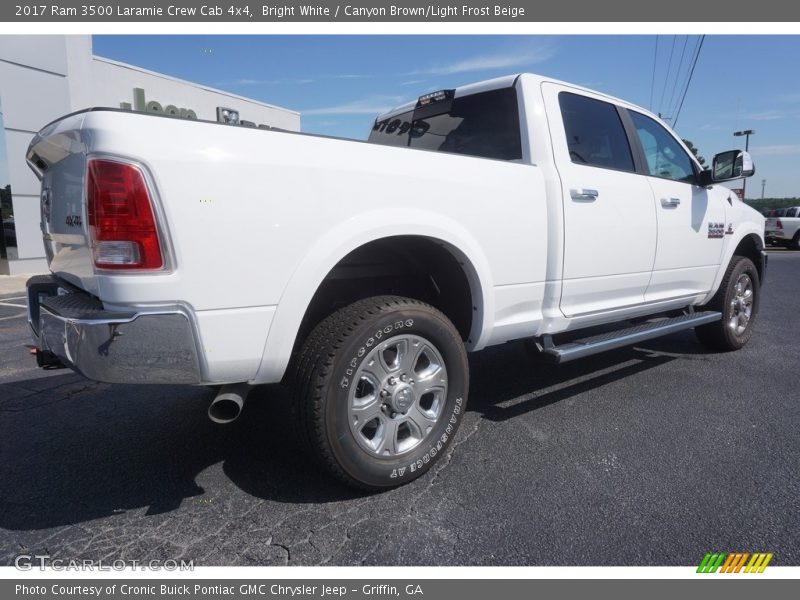 Bright White / Canyon Brown/Light Frost Beige 2017 Ram 3500 Laramie Crew Cab 4x4