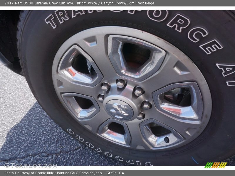 Bright White / Canyon Brown/Light Frost Beige 2017 Ram 3500 Laramie Crew Cab 4x4