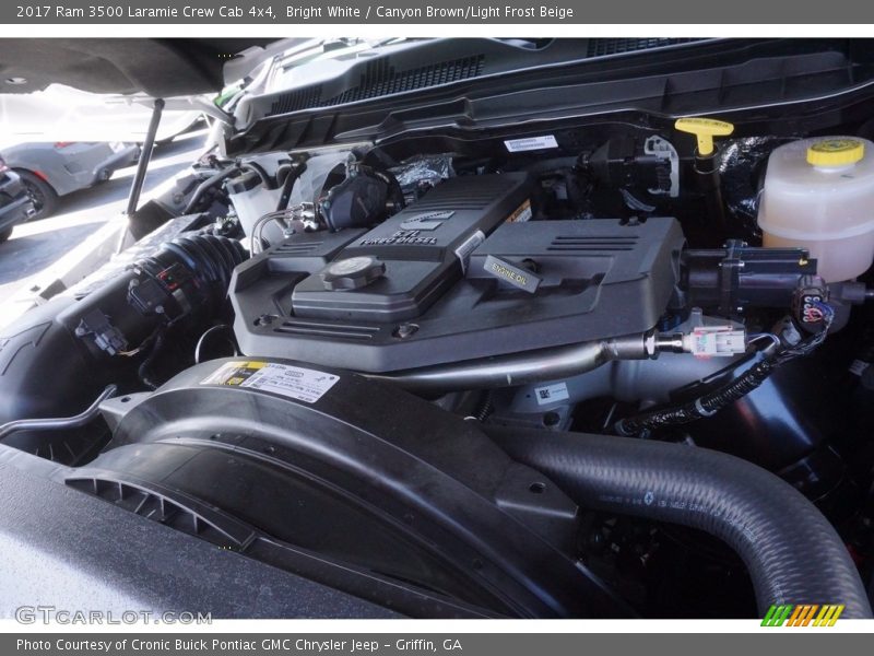 Bright White / Canyon Brown/Light Frost Beige 2017 Ram 3500 Laramie Crew Cab 4x4