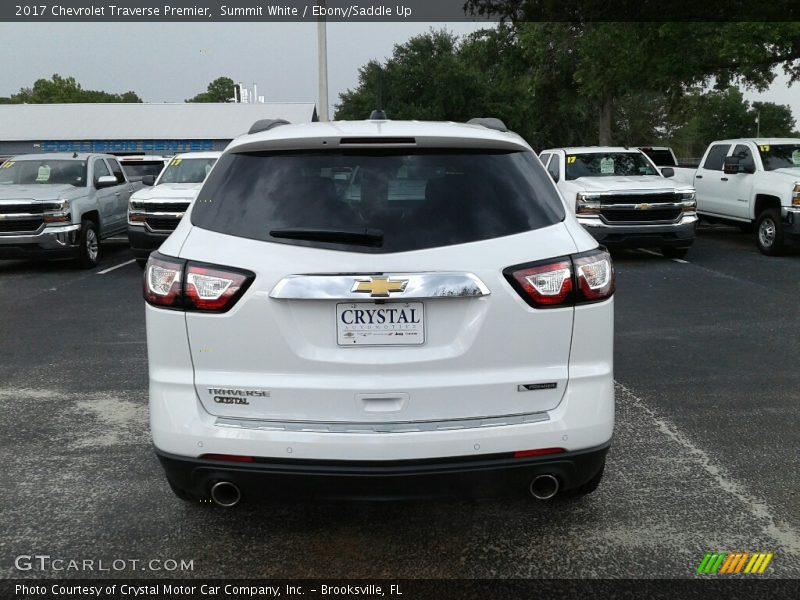 Summit White / Ebony/Saddle Up 2017 Chevrolet Traverse Premier
