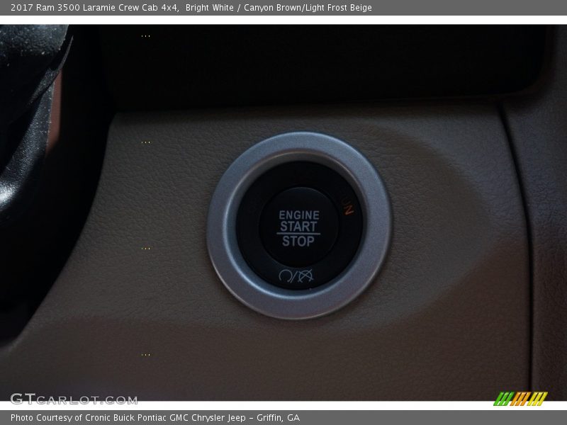 Bright White / Canyon Brown/Light Frost Beige 2017 Ram 3500 Laramie Crew Cab 4x4