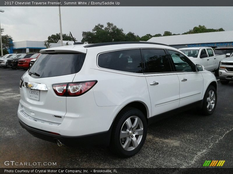 Summit White / Ebony/Saddle Up 2017 Chevrolet Traverse Premier