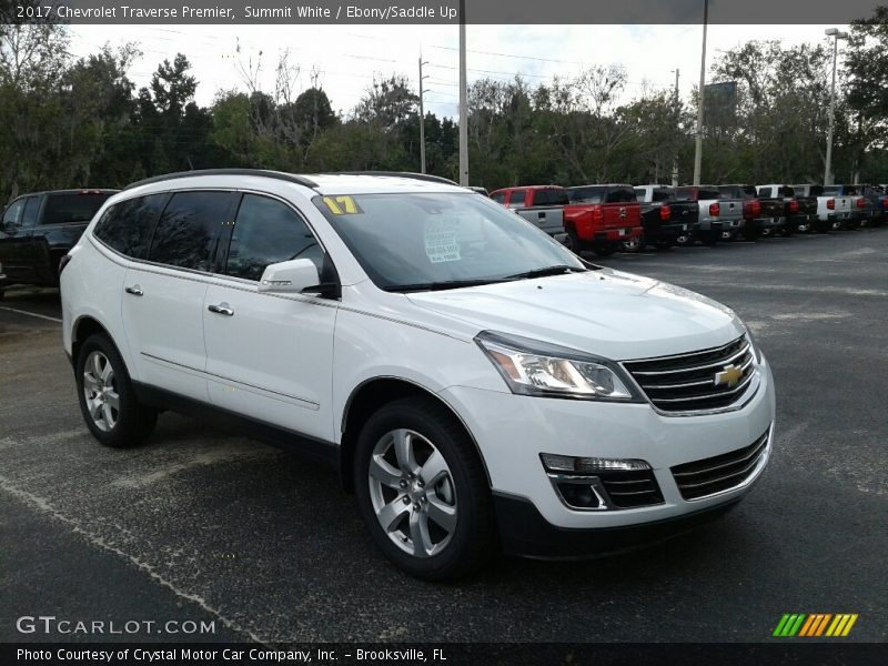 Summit White / Ebony/Saddle Up 2017 Chevrolet Traverse Premier