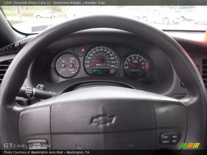 Silverstone Metallic / Medium Gray 2005 Chevrolet Monte Carlo LS