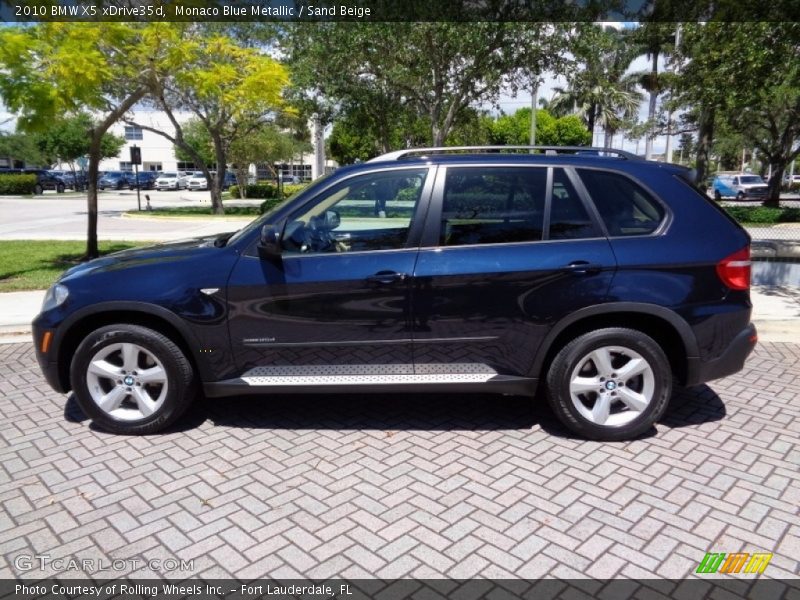 Monaco Blue Metallic / Sand Beige 2010 BMW X5 xDrive35d