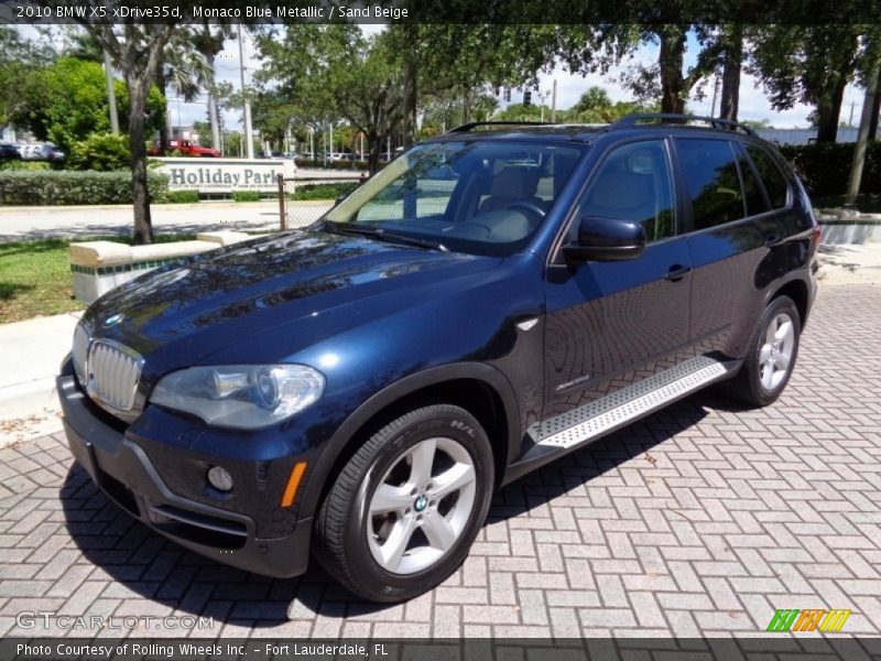 Monaco Blue Metallic / Sand Beige 2010 BMW X5 xDrive35d