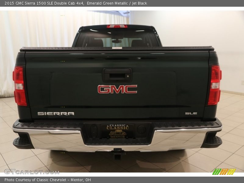 Emerald Green Metallic / Jet Black 2015 GMC Sierra 1500 SLE Double Cab 4x4
