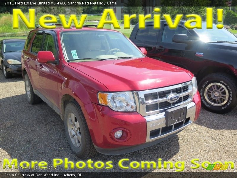 Sangria Red Metallic / Camel 2011 Ford Escape Limited V6 4WD