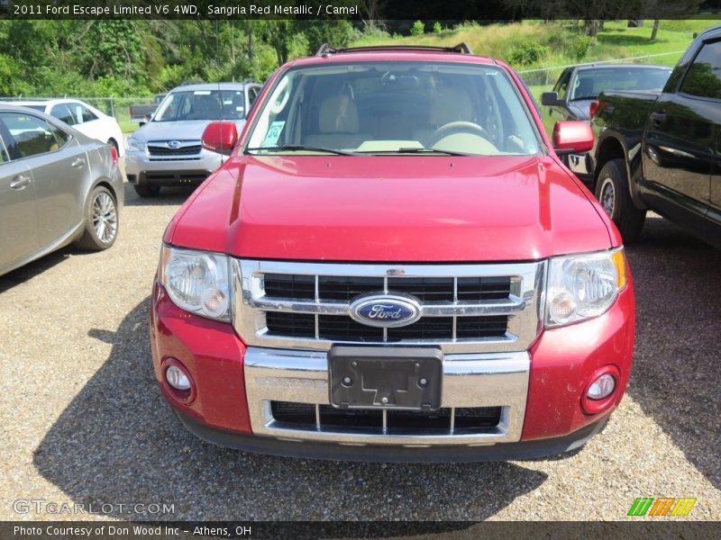 Sangria Red Metallic / Camel 2011 Ford Escape Limited V6 4WD