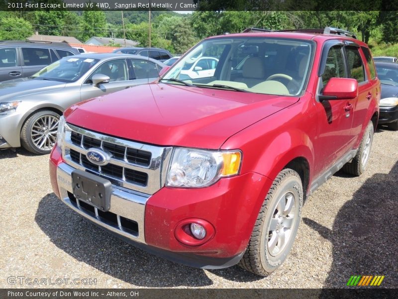 Sangria Red Metallic / Camel 2011 Ford Escape Limited V6 4WD