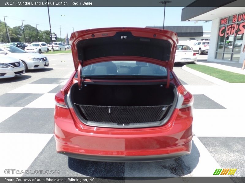 Red / Beige 2017 Hyundai Elantra Value Edition