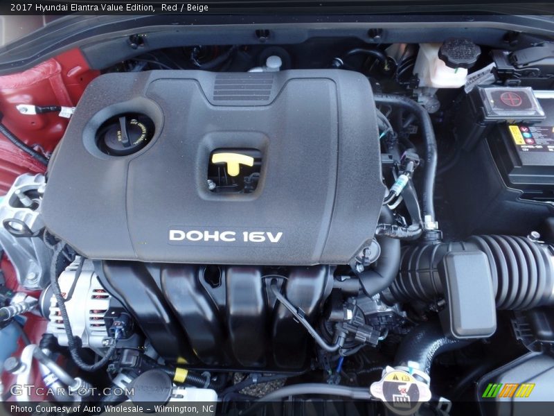 Red / Beige 2017 Hyundai Elantra Value Edition