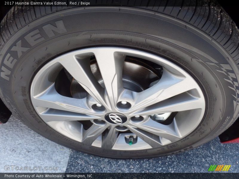 Red / Beige 2017 Hyundai Elantra Value Edition