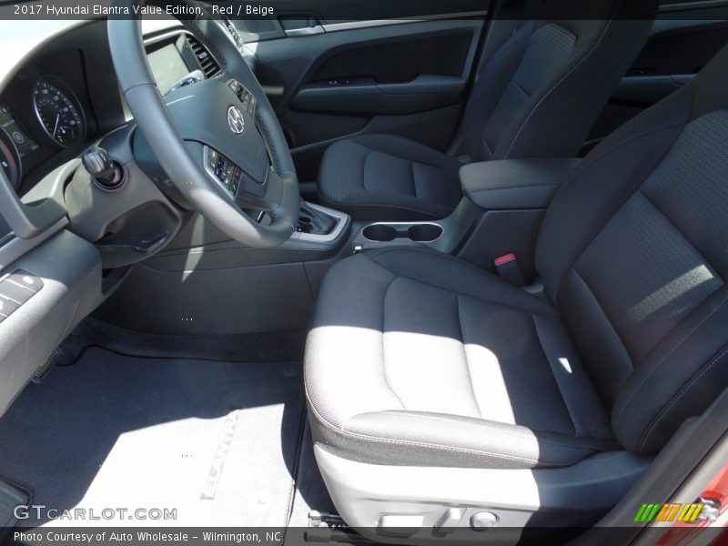 Red / Beige 2017 Hyundai Elantra Value Edition