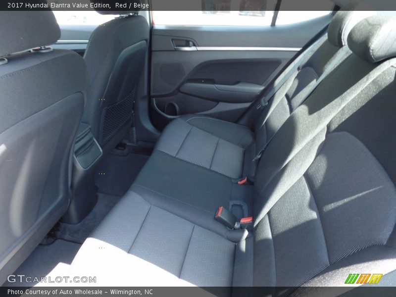 Red / Beige 2017 Hyundai Elantra Value Edition
