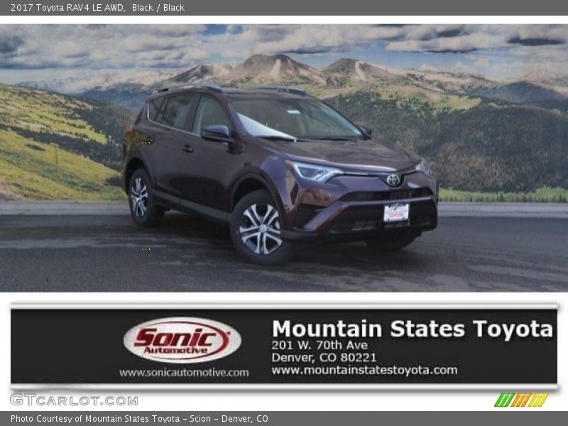 Black / Black 2017 Toyota RAV4 LE AWD