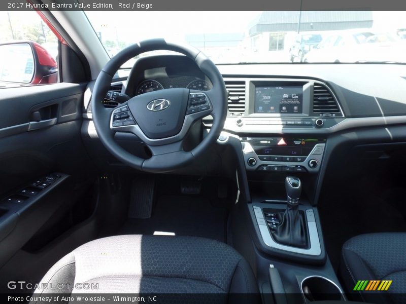 Red / Beige 2017 Hyundai Elantra Value Edition