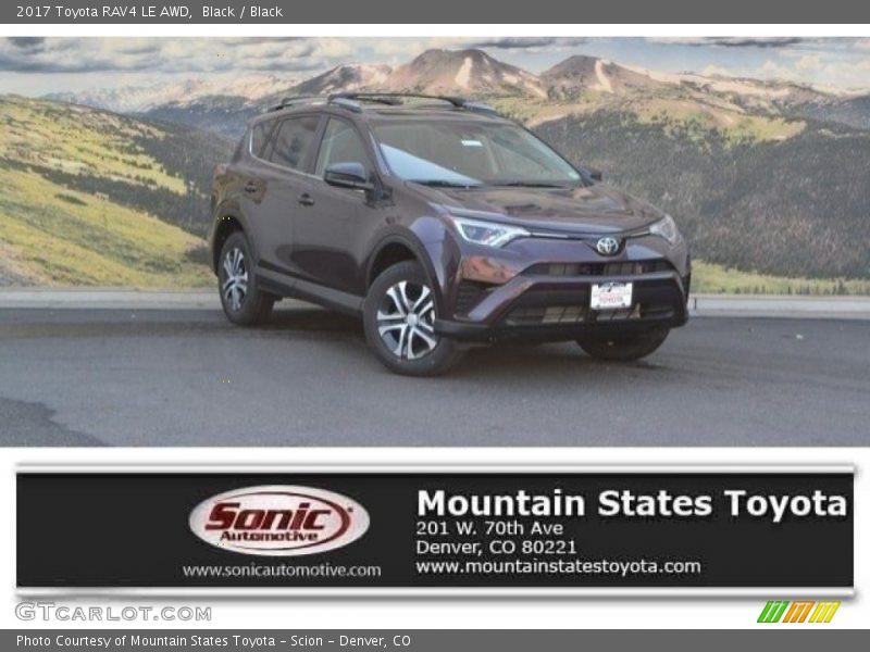 Black / Black 2017 Toyota RAV4 LE AWD