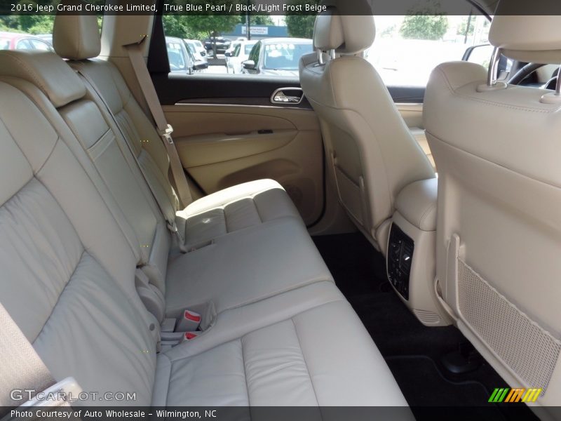 True Blue Pearl / Black/Light Frost Beige 2016 Jeep Grand Cherokee Limited