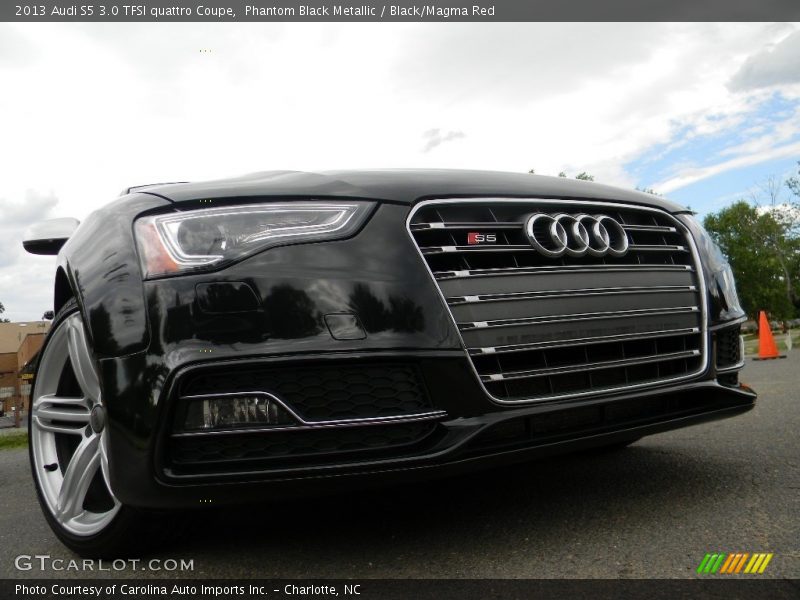 Phantom Black Metallic / Black/Magma Red 2013 Audi S5 3.0 TFSI quattro Coupe