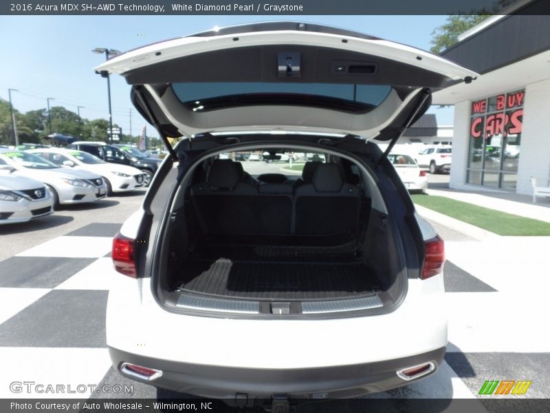 White Diamond Pearl / Graystone 2016 Acura MDX SH-AWD Technology