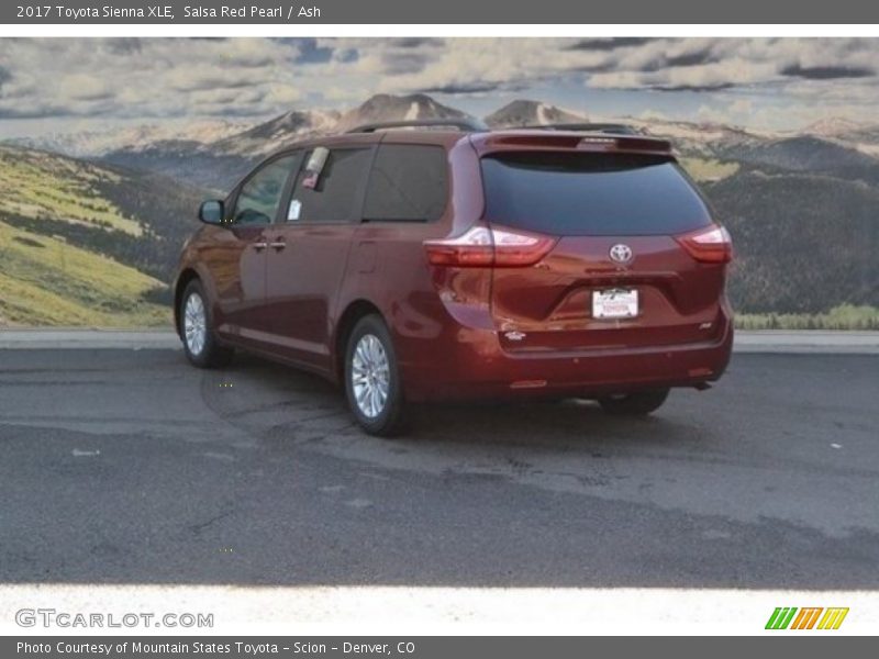 Salsa Red Pearl / Ash 2017 Toyota Sienna XLE