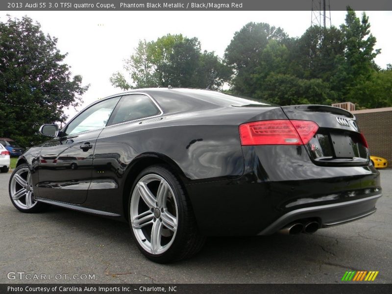 Phantom Black Metallic / Black/Magma Red 2013 Audi S5 3.0 TFSI quattro Coupe