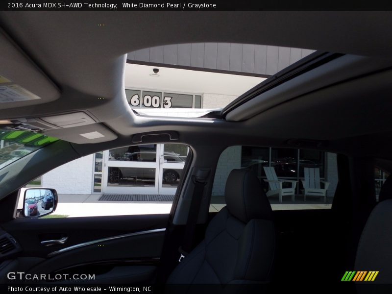 White Diamond Pearl / Graystone 2016 Acura MDX SH-AWD Technology