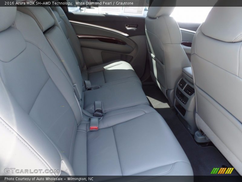 White Diamond Pearl / Graystone 2016 Acura MDX SH-AWD Technology