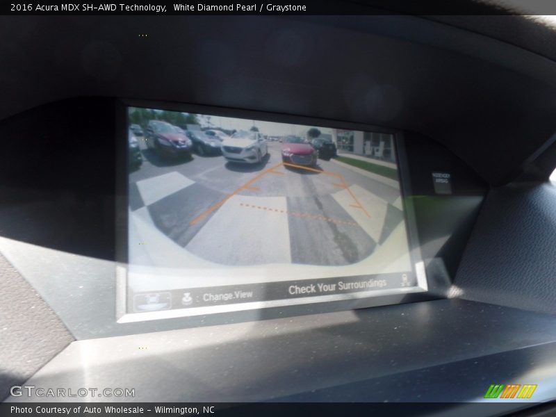 White Diamond Pearl / Graystone 2016 Acura MDX SH-AWD Technology