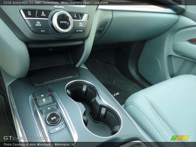 White Diamond Pearl / Graystone 2016 Acura MDX SH-AWD Technology