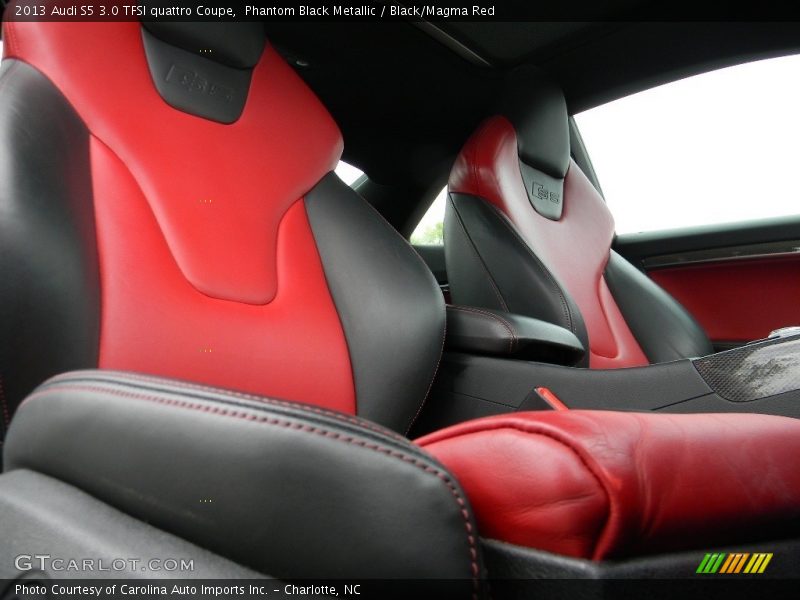Phantom Black Metallic / Black/Magma Red 2013 Audi S5 3.0 TFSI quattro Coupe