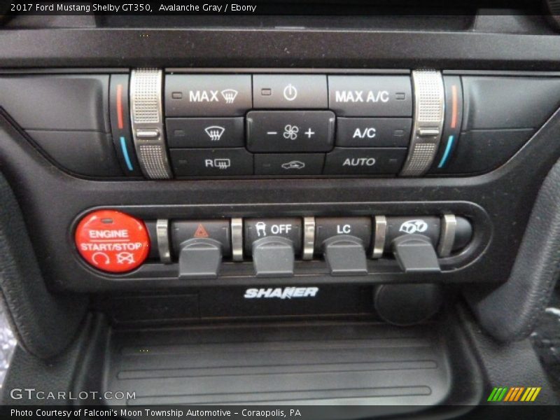 Controls of 2017 Mustang Shelby GT350