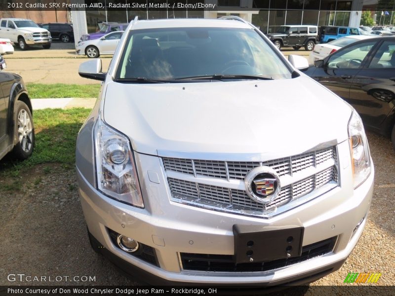 Radiant Silver Metallic / Ebony/Ebony 2012 Cadillac SRX Premium AWD