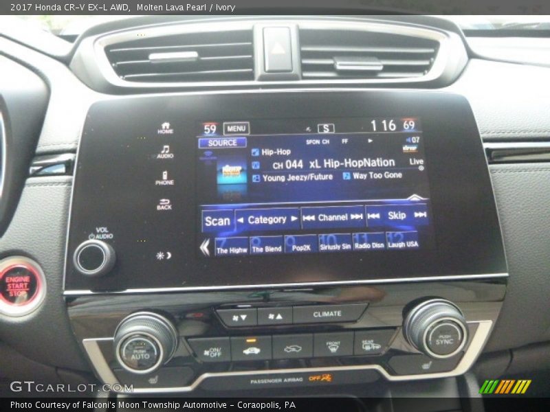 Molten Lava Pearl / Ivory 2017 Honda CR-V EX-L AWD
