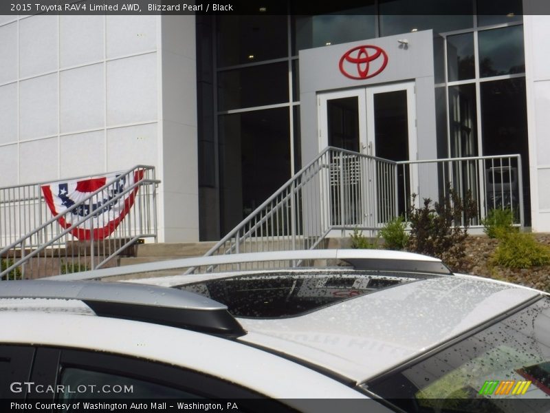 Blizzard Pearl / Black 2015 Toyota RAV4 Limited AWD