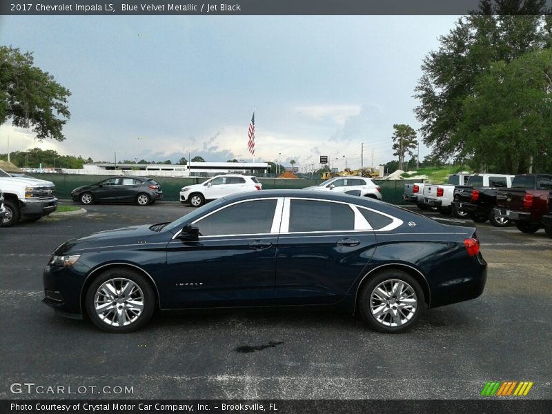 Blue Velvet Metallic / Jet Black 2017 Chevrolet Impala LS