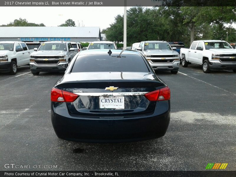 Blue Velvet Metallic / Jet Black 2017 Chevrolet Impala LS