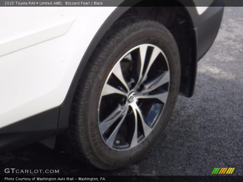 Blizzard Pearl / Black 2015 Toyota RAV4 Limited AWD