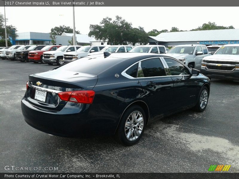 Blue Velvet Metallic / Jet Black 2017 Chevrolet Impala LS