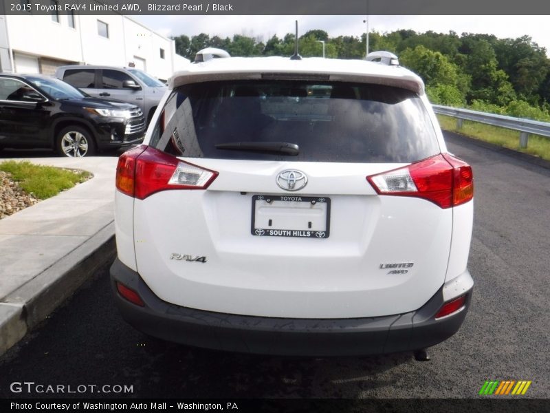 Blizzard Pearl / Black 2015 Toyota RAV4 Limited AWD