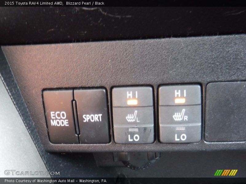 Blizzard Pearl / Black 2015 Toyota RAV4 Limited AWD