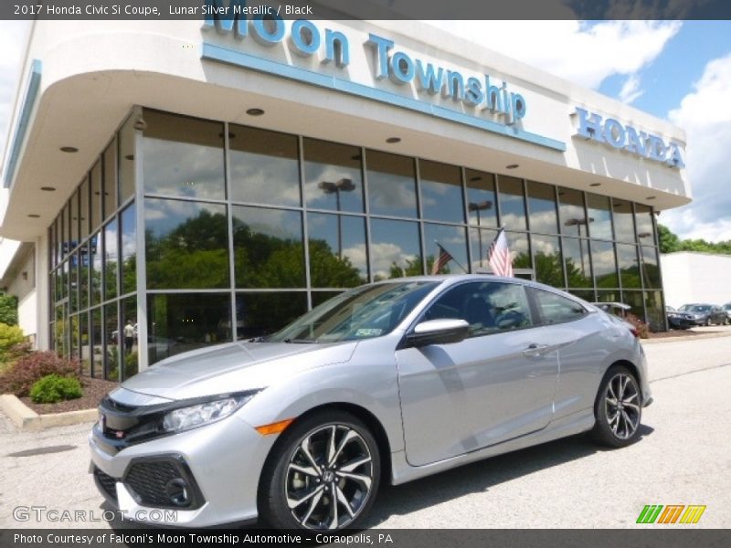 Lunar Silver Metallic / Black 2017 Honda Civic Si Coupe