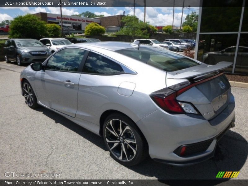 Lunar Silver Metallic / Black 2017 Honda Civic Si Coupe