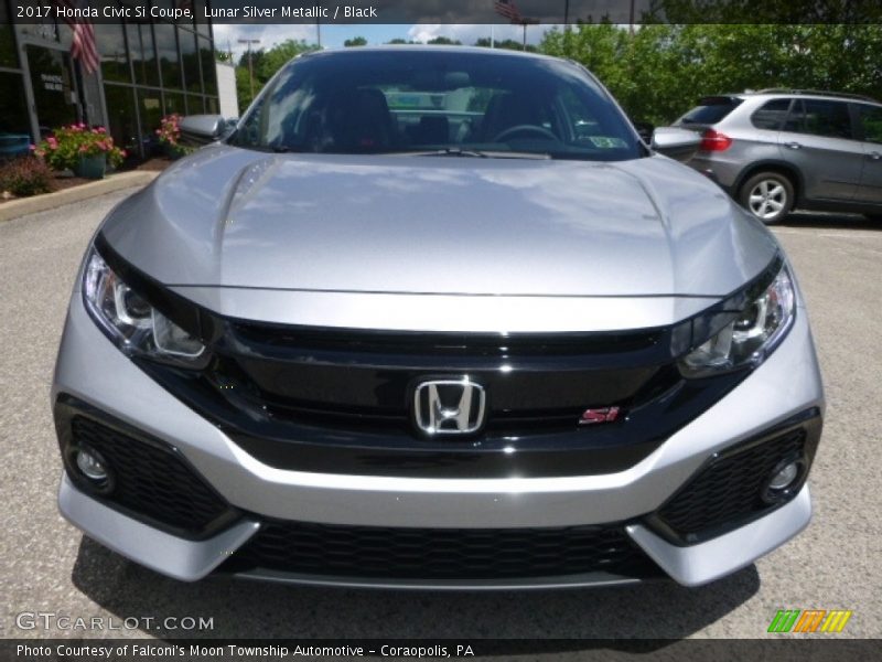 Lunar Silver Metallic / Black 2017 Honda Civic Si Coupe