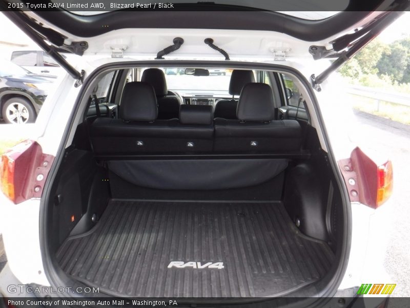 Blizzard Pearl / Black 2015 Toyota RAV4 Limited AWD