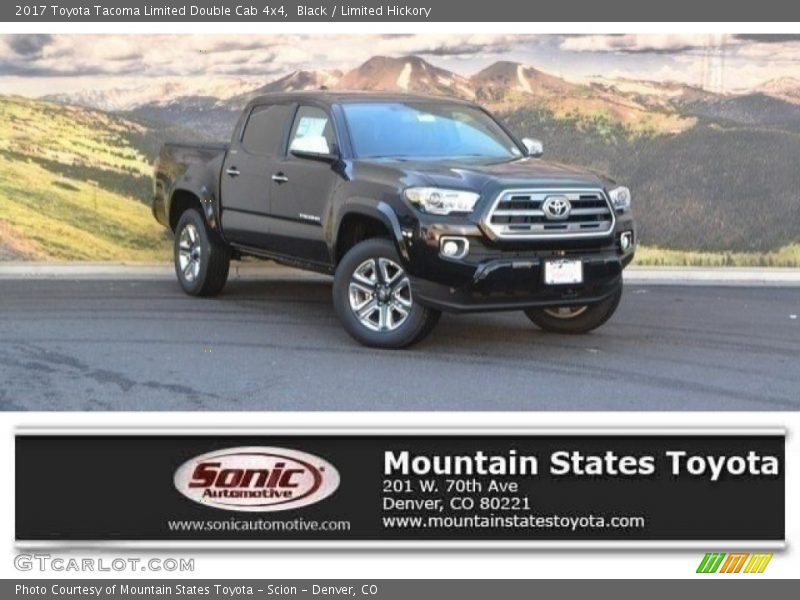 Black / Limited Hickory 2017 Toyota Tacoma Limited Double Cab 4x4