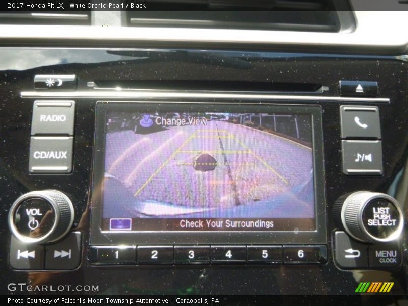 White Orchid Pearl / Black 2017 Honda Fit LX