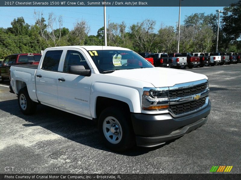 Summit White / Dark Ash/Jet Black 2017 Chevrolet Silverado 1500 WT Crew Cab