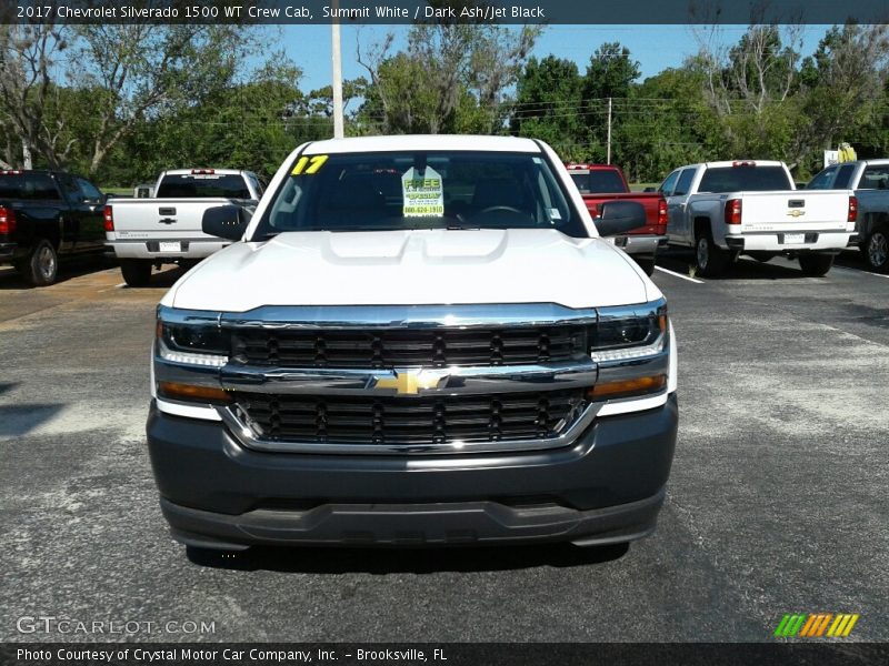 Summit White / Dark Ash/Jet Black 2017 Chevrolet Silverado 1500 WT Crew Cab